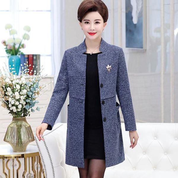

Women's Autumn Coat Medium Long Top Hwwh, Black