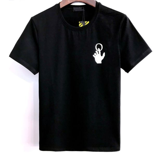 

designer luxury men's t shirts premium cotton printing brand casual offs for size s-2xl 2 colors t-shirts back arrow x short sleeve te, White;black