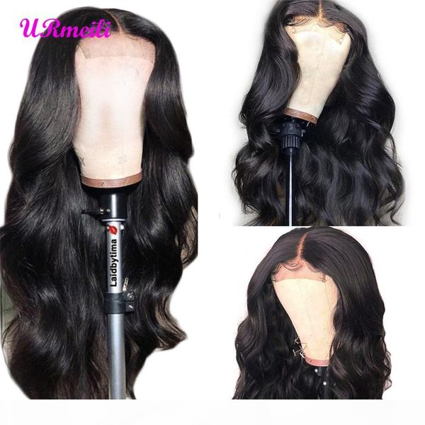 

brazilian body wave human hair lace front wigs brazilian virgin hair body wave lace closure wigs for black women perruque glueless lace wigs, Black;brown