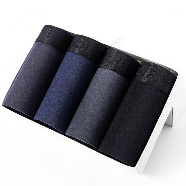 

4pcs/lot men's underwear men boxer panties polyester mens underwear boxershorts men boxers solid shorts brand underpants1, Black;white