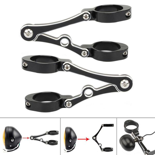 

2x motorcycle headlight bracket mount clamp 39-41mm universal