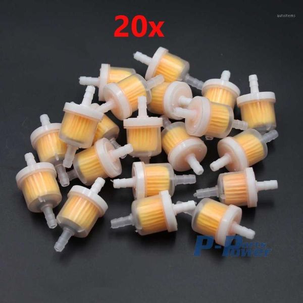 

20pcs plastic magnetic inline gas fuel filter for motorcycle motorbike moped scooter new1