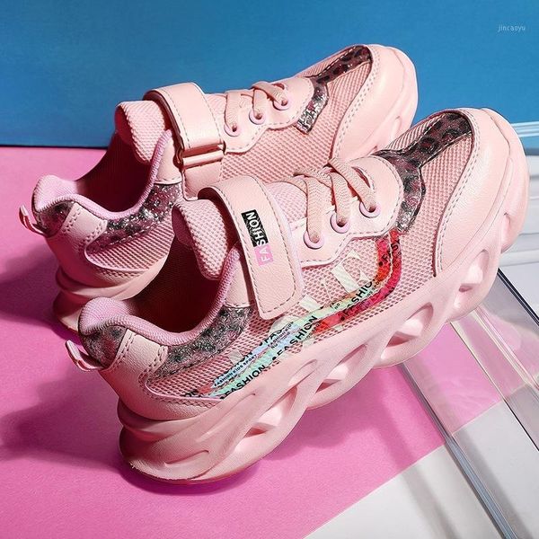 

summer new children's shoes flying woven mesh children's sports shoes breathable non-slip casual student running1, Black