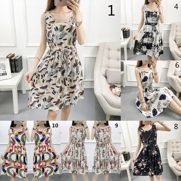 

cotton silk nightdress women's summer rayon can be worn out in pajamas home clothes pajamas a cotton floral dress thin summer home clot, Black;gray