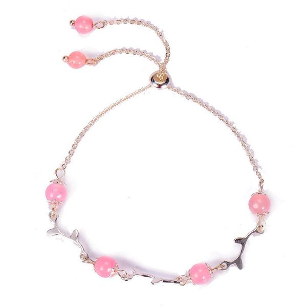 

beaded, strands charm bohemia vintage fashion pink natural bead chain bracelet women stone bracelets anklet jewelry party gift wholesale, Black