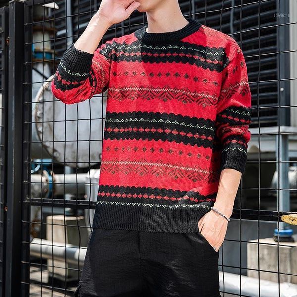 

sweater men's loose 2020 new coat autumn knitwear fashion1, White;black