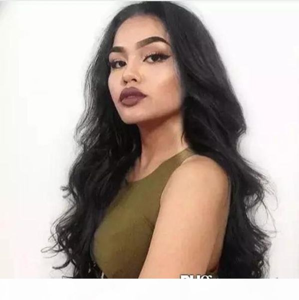 

360 lace frontal wig human hair body wave for black women pre plucked brazilian 360 lace wigs with baby hair bleached knots, Black;brown