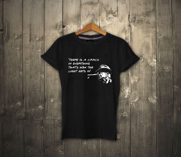 

leonard cohen quote t shirt there is a crack in everything t shirt tee shirt wholesale tee sport hooded sweatshirt hoodie