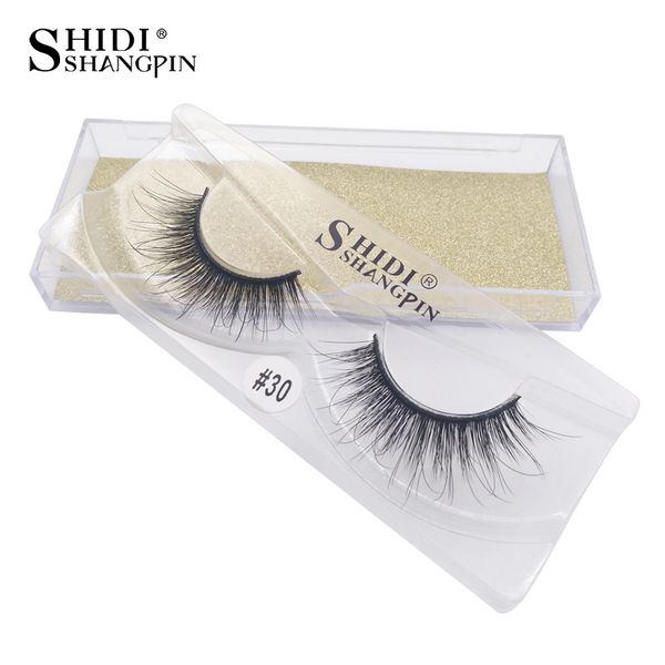 

false eyelashes shidishangpin 1 box 3d mink eyelash pair natural long lashes handmade volume makeup #30