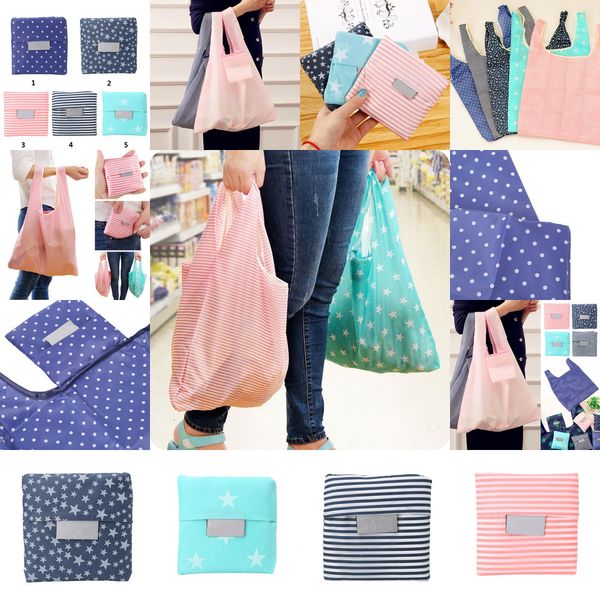 

style new fashion printing foldable green 5 shopping bag tote folding pouch handbags convenient large capacity storage bags 6 nigjf