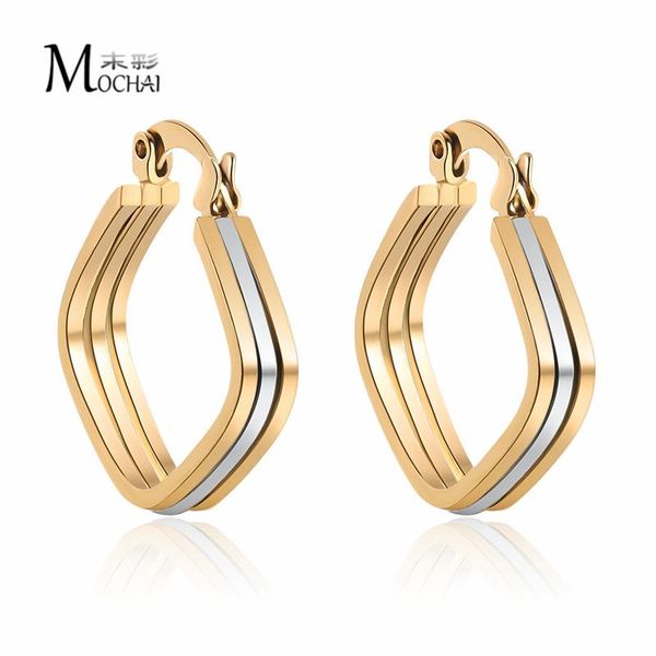

new korean earrings 2021 for women square drop dangle fashion earring gold silver color geometric jewelry wholesale 22mm zk30, Golden;silver