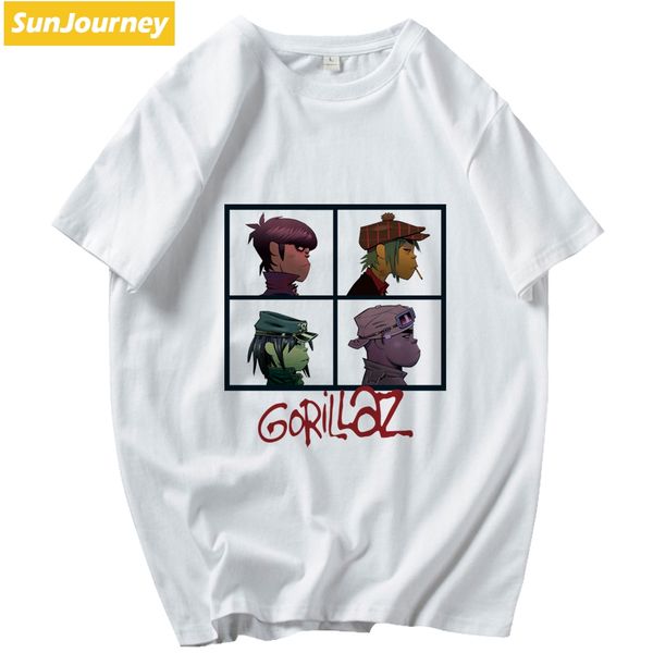 

gorillaz anime t shirts big size cotton custom short sleeve men t shirt sport hooded sweatshirt hoodie