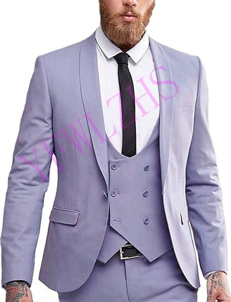 

classic one button wedding tuxedos shawl lapel slim fit suits for men groomsmen suit prom formal suits (jacket+pants+vest+tie) w578, Black;gray