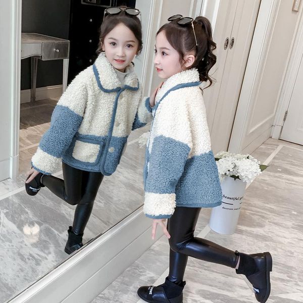 

jackets 2021 winter kids jacket kinderjas kinderjacken girls warm coats, Blue;gray