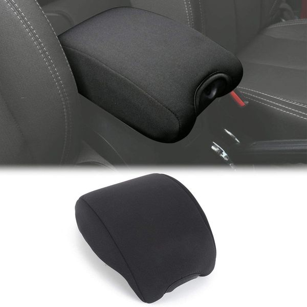 

center console cover pad armrest cover cushion for 2011-2018 jeep wrangler jk jku sahara sport rubicon x & unlimited