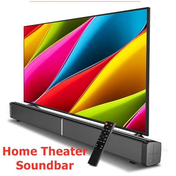 

soundbar home theater with subwoofer wireless bluetooth 5.0 speakers 40w bass tv rca remote control aux-in coaxial optical for p