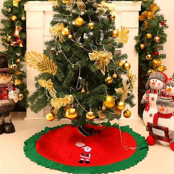 

1pc christmas tree skirt decorative props party tree apron floor ornaments