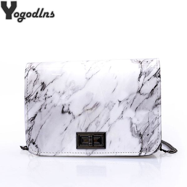 

marble pattern sac a main shoulder bag handbags for women pu leather flap bag chain messenger bags bolsas mujer mini purse tote