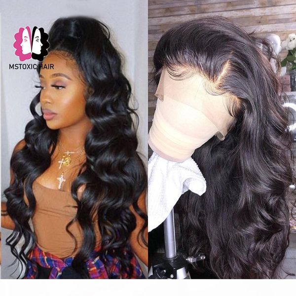

360 lace frontal wig brazilian body wave wig 13x4 lace front human hair wigs for black women mstoxic remy hair 4x4 closure wigs2589, Black;brown