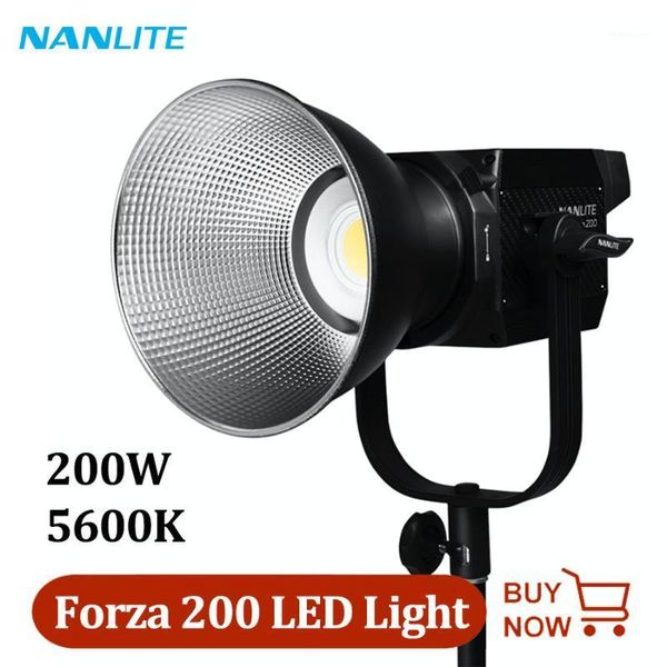 

nanguang forza 200 led video light nanlite 200w cri 98 5600k continuous light for pgraphy studio film lighting1