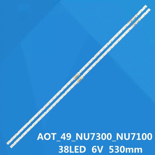 

led backlight strip bar 38 lamp for aot_49_nu7300_nu7100_2x38_3030c_d6t-2d1_19s2p ue49nu7100 ue49nu7140 bn61-15483a lm41-00557a