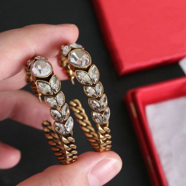 

fashion cz earrings for lady women party wedding lovers gift engagement jewelry for bride with box, Golden;silver