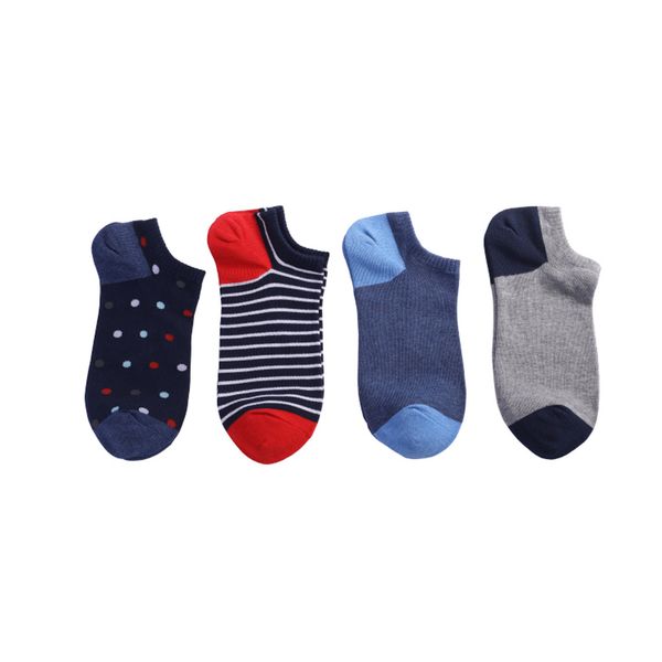 

#30 new men's summer thin short shallow cotton colorful socks fashion casual calcetines, Black