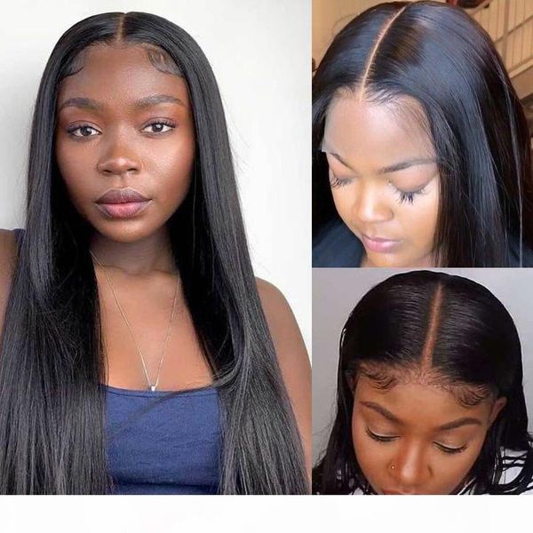 

silkswan straight wig 12x5 t part lace wig brazilian hair wigs 180% human hair lace 14"-26" transparent wigs for woman, Black;brown
