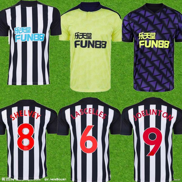 

men 20 21 new castle ritchie soccer jerseys home away third united joelinto 2020 2021 home lascelles shelvey football yedlin shirt, Black;yellow