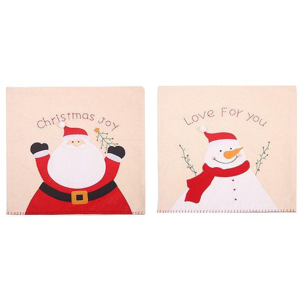 

promotion 2 pcs christmas chair covers decor, kitchen dining chair slipcovers sets for christmas holiday festive decorations