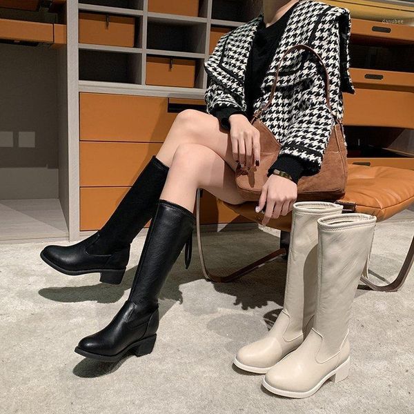 

boots fashion all-match back zipper women's winter short tide british wind velvet high x7071, Black