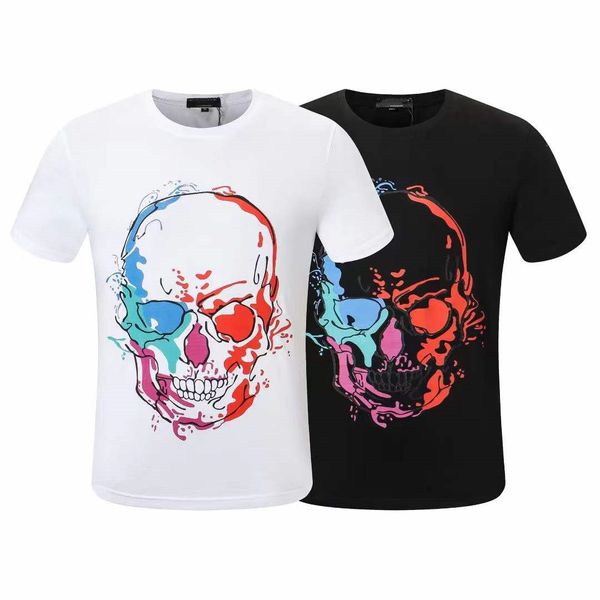 

luxury casual mens t shirt new wear designer short sleeve 100% cotton wholesale black and white men's clothing, White;black