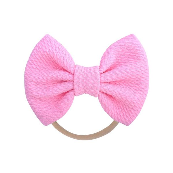 

1 piece nylon baby headband soft solid color elastic hair bows for girls kids party decoration wholesale diy hair accessories q bbykba