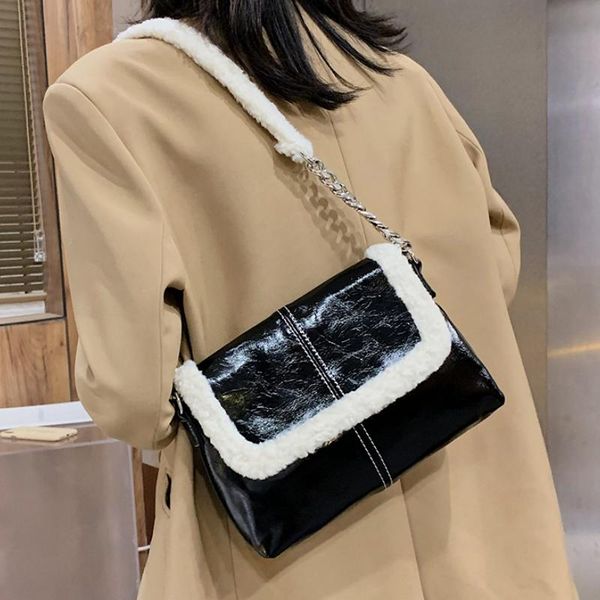 

autumn and winter foreign style plush underarm bag female 2020 new fashion high-end women's designer shoulder messenger bag