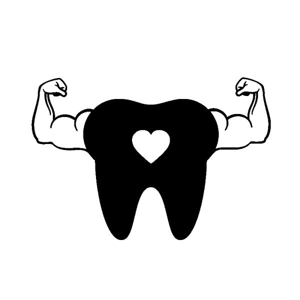 

16.8cm*11.2cm tooth little heart arm bicep cartoon fun vinyl car sticker decal black silver c15-3321
