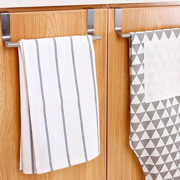 

towel racks over kitchen cabinet door towel rack bar hanging holder bathroom shelf rack home organizer long wall hook
