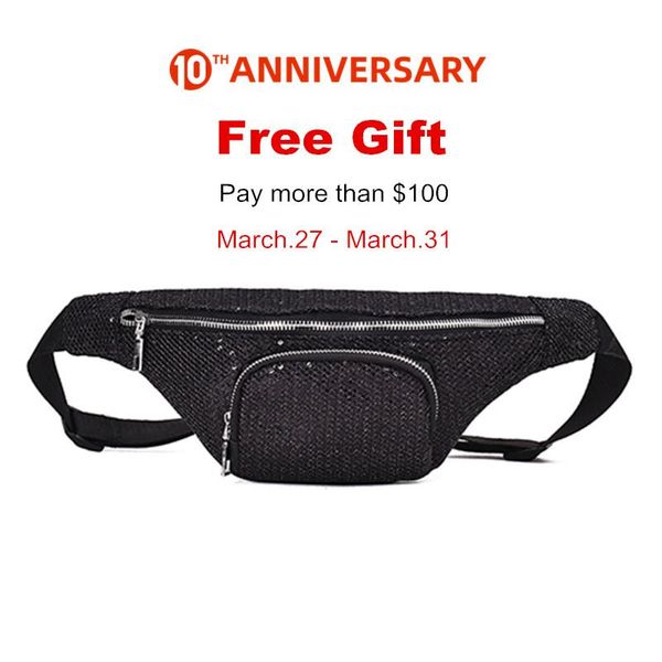 

свободный подарок платить больше, чем $ 100 / заказ на 328 10-й годовщины получить этот пояс мешок дешевле груза падения