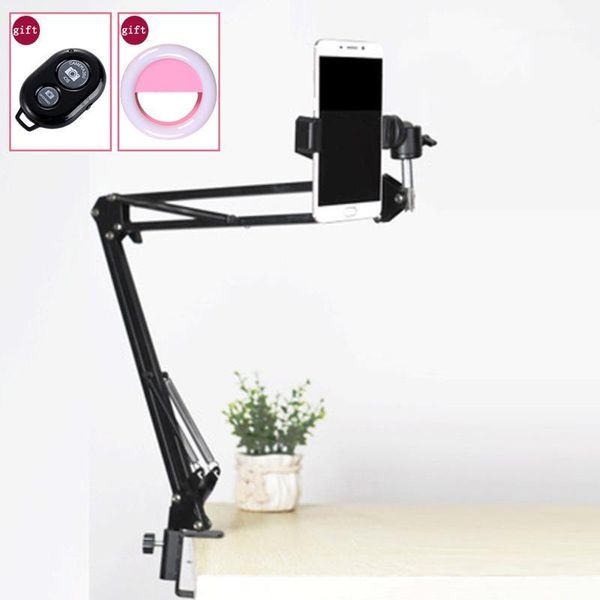 

table adjustable suspension arm bracket stand mounting clamp+ballhead phone clip kits for p video camera phone pgraphy1