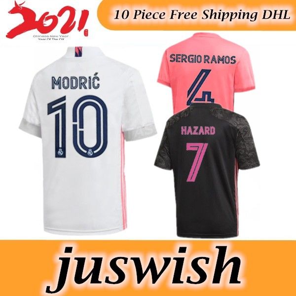 

тайская реал опасности футбол джерси 2020 2021 новый jovic isco модрич рубашка футбола asensio rodrygo marcelo мадридский бензема camiseta д, Black;yellow