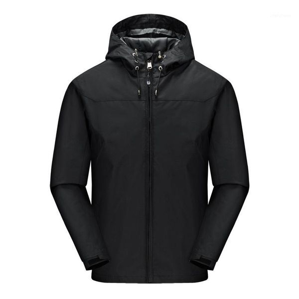 

outdoor waterproof jacket men and women popular brand jacket mountain climbing deconstructable south korea brushed and thick coa1, Black