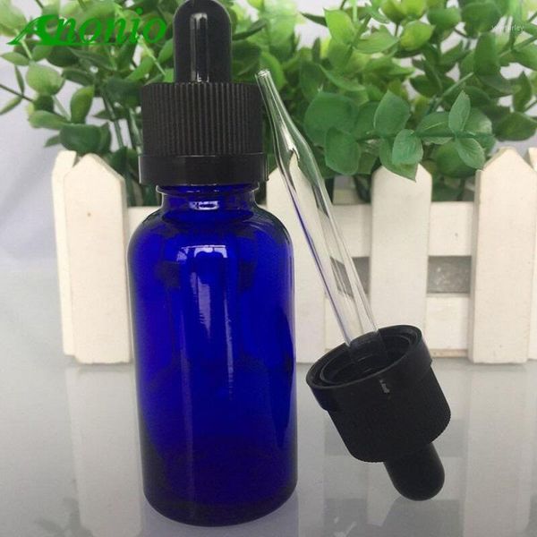 

storage bottles & jars 5pcs 5ml 10ml 30ml 50ml cobalt blue glass dropper bottle eye for essential oils round empty containers 0b1