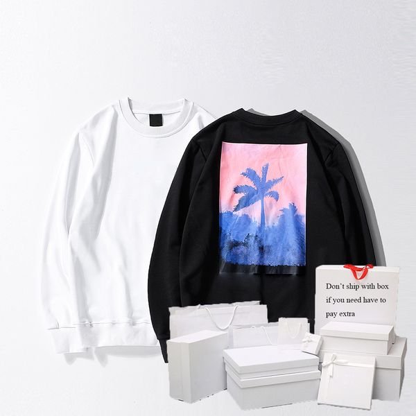 

2020fw men trendy hoodies casual pure color tree letter pattern print mens streetwear ins tiktok pullover sweatshirts men clothing