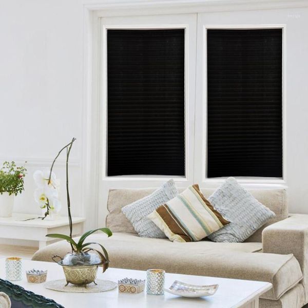 

curtain & drapes self-adhesive pleated blinds curtains half blackout windows for bathroom balcony living room shades window 4 size1