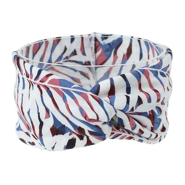 

bohe women cross knotted headband girls elastic stretch floral print hair ribbon wide hair band for sport yoga hair accessory q sqclof