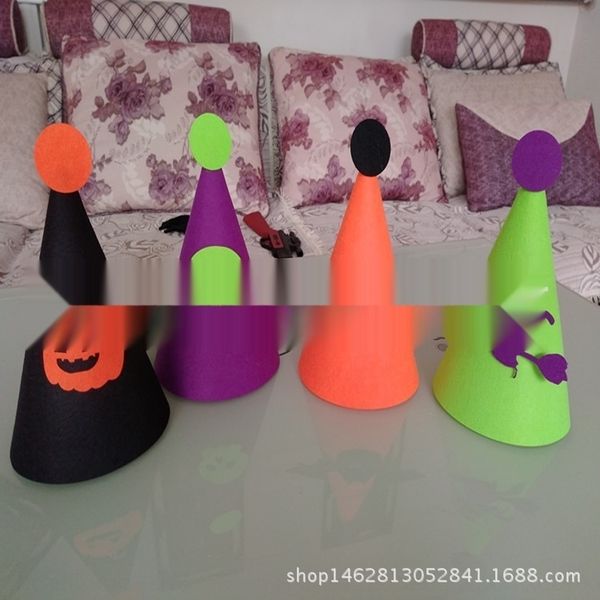 

d3khp halloween hat non fabric devil hat props decoration non-woven bar non-wovenprops non-woven mall haunted house layout vyayp
