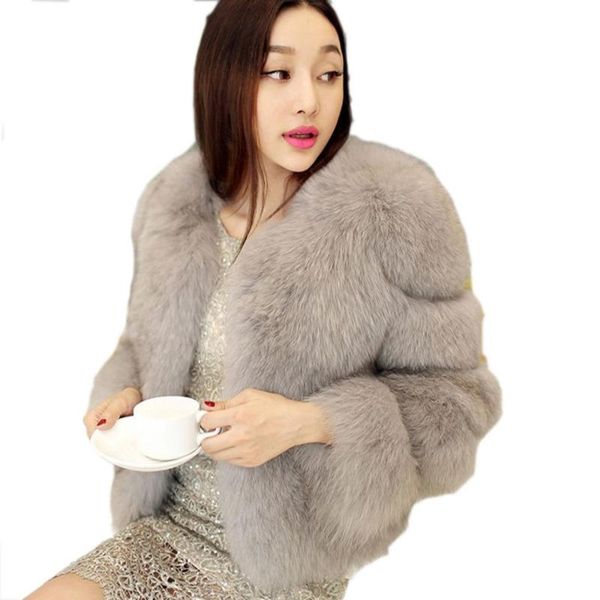 

vetement winter women faux fur coat women clothes faux fur jacket winter overcoat fake outwear plus size s-4xl, Black