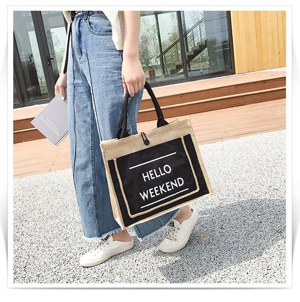 

ruru monkey bags for women 2020 canvas bag letter decoration high capacity buckle design ultralight shoulder bag handbag