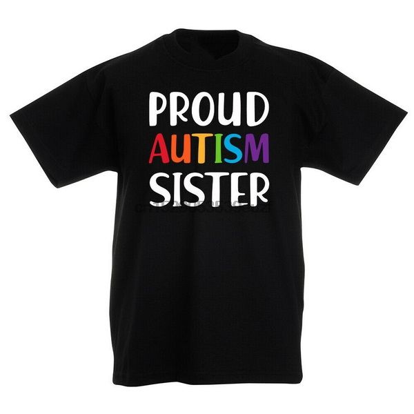 

kids proud autism sister t-shirt - puzzle awareness autistic family gift new funny tee shirt sport hooded sweatshirt hoodie