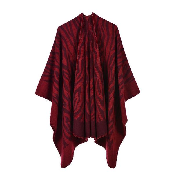 

2019 new fashion autumn winter warm ponchos and capes for women oversized print shawls wraps cashmere pashmina female bufanda wmtwji, Blue;gray