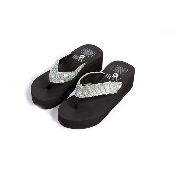 

summer women's bling rhinestone flat sole shoes bow sandals flip flop slippers beach y200423, Black